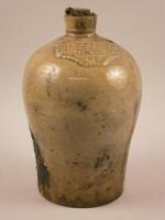 A stoneware baluster flagon