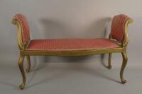 An early 20thC gilt window seat