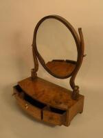 A George III mahogany dressing table mirror