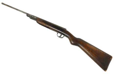 A Webley Junior air rifle, 92.5cm long.