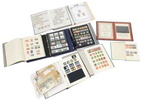 Philately. Postage stamps, Including Australia, France, GB mint definitives, and postage due stamps, Jersey commemoratives, mint and used, Empire and Commonwealth stamps, etc. (a quantity)
