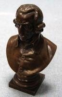 *A 19thC bronze bust of the economist Adam Smith