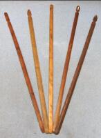 *Five 19thC Customs & Excise malt sticks