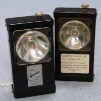 *A pair of Guardian metal hand lamps.