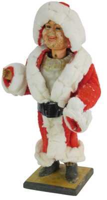 An early 20thC Santa Claus automaton figure, clothing later, 50cm high. (AF)