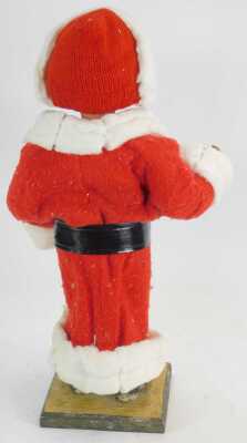An early 20thC Santa Claus automaton figure, clothing later, 50cm high. (AF) - 2