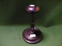 A Georgian mahogany wig stand