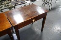 *Six various oak and mahogany side tables