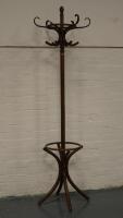 *A Bentwood hat and coat stand