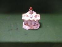 A Victorian Staffordshire pastille burning cottage