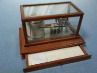 A mahogany cased Casella of London barograph