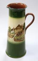 A Watcombe brown earthenware jug