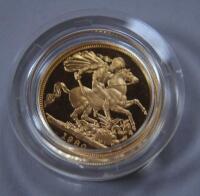 An Elizabeth II gold sovereign