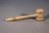 A late 19thC ivory gavel