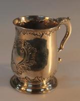 A George III silver tankard