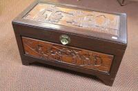 A 20thC camphor wood blanket chest