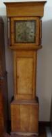 A 19thC oak long cased clock