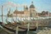 Vivian Bewick (20thC). Gondolas Venice