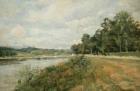 Henry Joseph Harpignies (1819-1916). River landscape