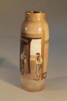 A Royal Doulton cylindrical vase entitled 'Anticipation'