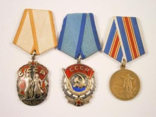 Three Russian medals