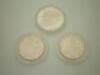 Three modern Russian commemorative white metal coins or medallions