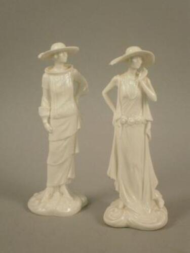 Two Royal Worcester lady figures