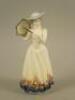 A Staffordshire figure of a lady entitled Ascot