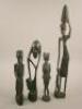 Tribal Art. Four African ebonised carvings