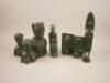 Tribal Art. A collection of African ebonised carvings