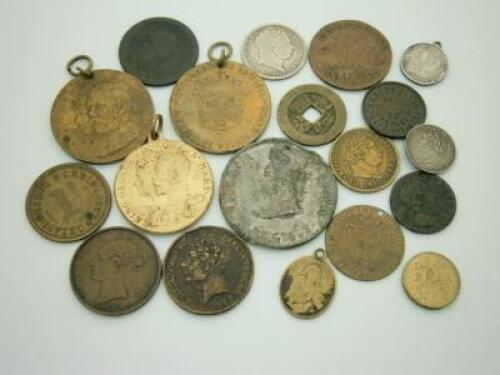 Various coins and medallions