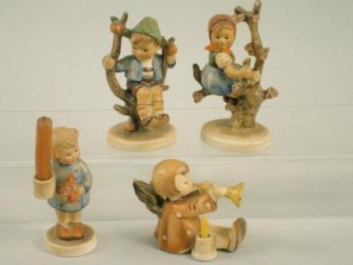 Four Hummel figures