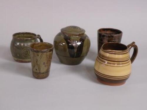 Five items of Studio pottery