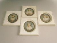 A set of four 20thC miniatures