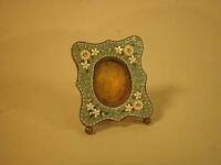 An early 20thC Italian style miniature micro mosaic photograph frame