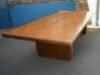 A 1970s mahogany board room or dining table