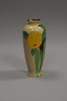 A Clarice Cliff Bizarre slender ovoid vase