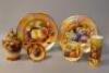 A group lot of fruit patterned bone china