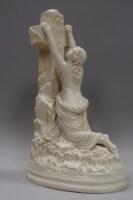 A Victorian Parian ware porcelain figure