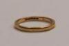 A 22ct gold thin wedding band