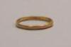 A 22ct gold wedding band