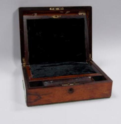 A 19thC rosewood writing slope (AF)