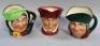 Three large Royal Doulton character jugs