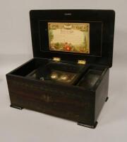 A late 19th century Swiss music box