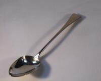 A George III silver Old English basting spoon