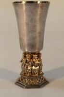 An Elizabeth II silver and silver gilt limited edition commemorative goblet