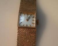 A 9ct gold ladies Omega wristwatch