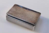 A late Victorian silver match case by William Gibson and John Langem