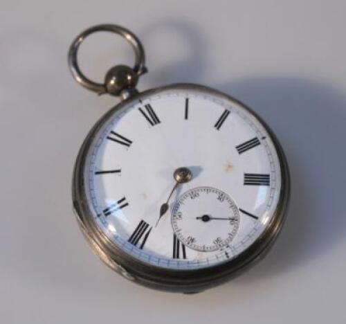 An early 20thC silver cased pocket watch