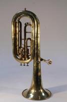 A brass Euphonium by Besson & Co